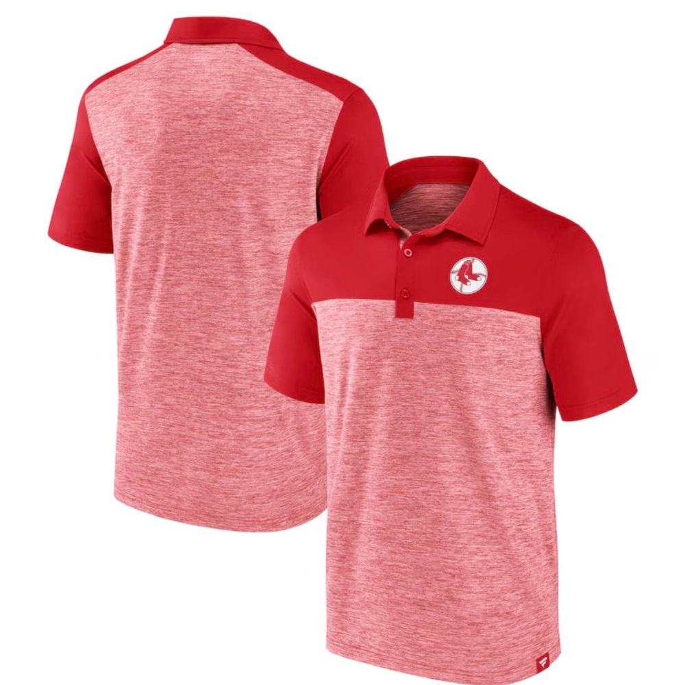 Boston Red Sox Fanatics True Classics  MLB Avid Fan Brushed Polo Red Men Size S